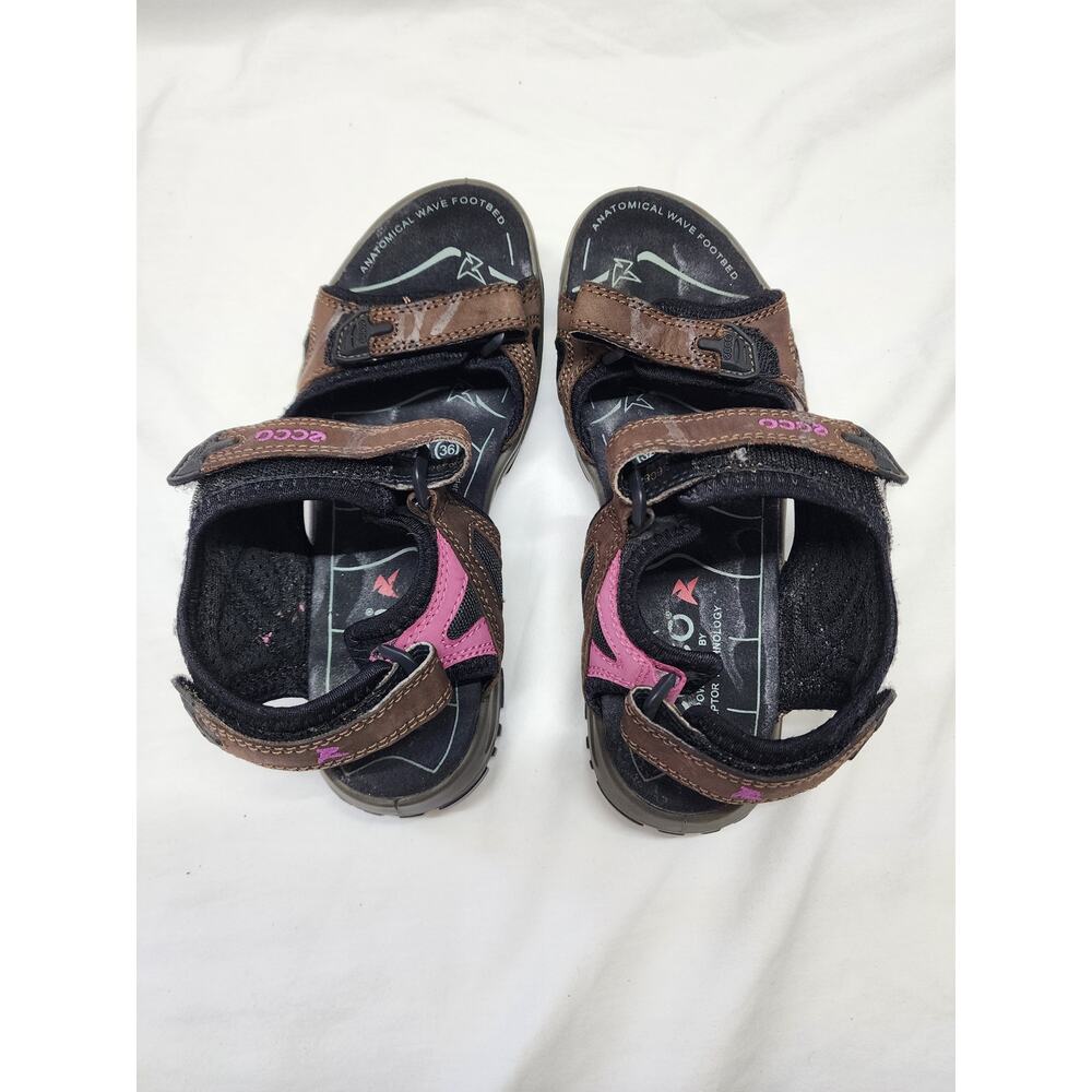 Ecco womens sandals brown and pink size 36 sh4